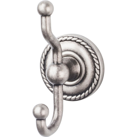 Top Knobs ED2APF: Edwardian Bath Double Wall Hook - Antique Pewter
