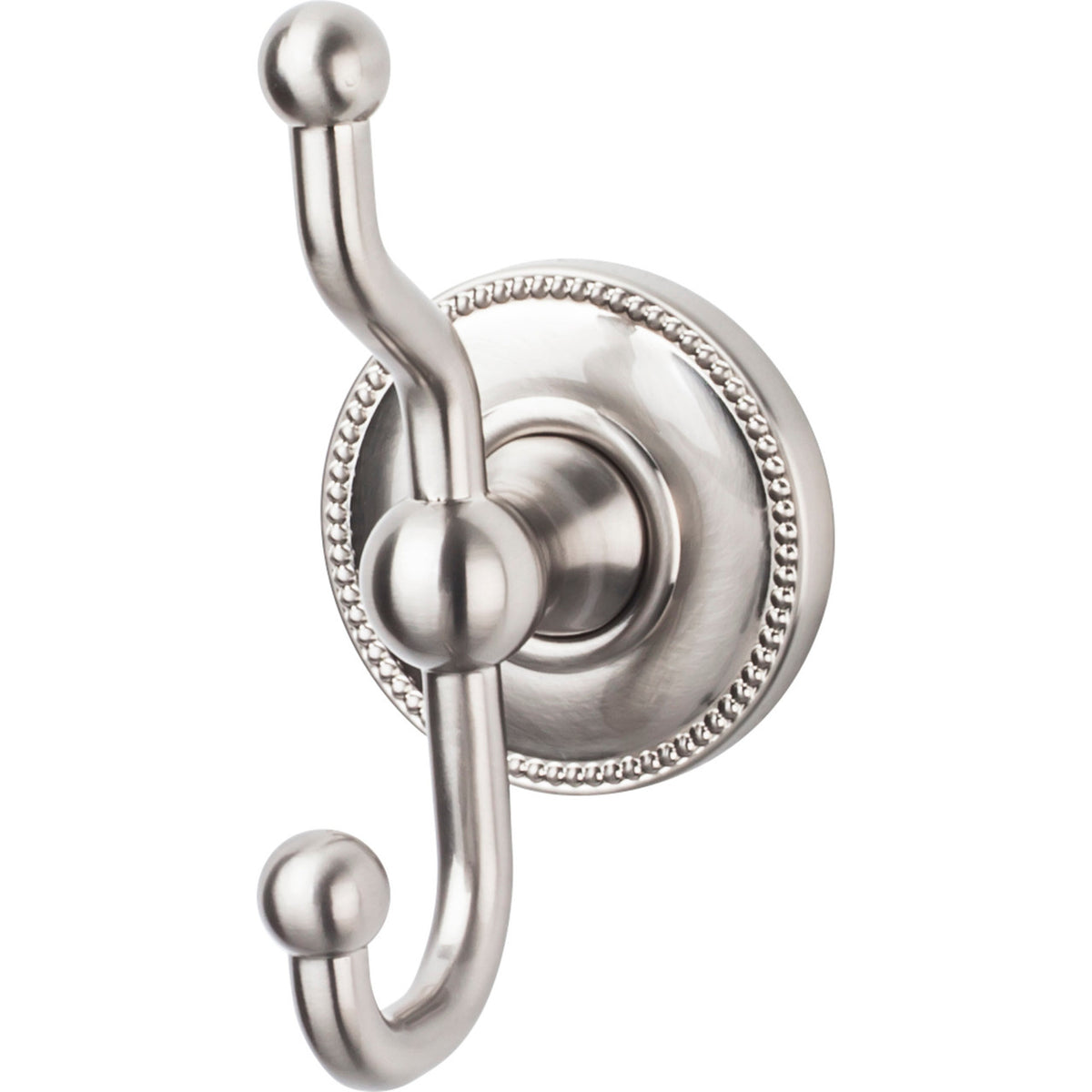 Top Knobs ED2BSNA: Edwardian Bath Double Wall Hook - Brushed Satin Nickel