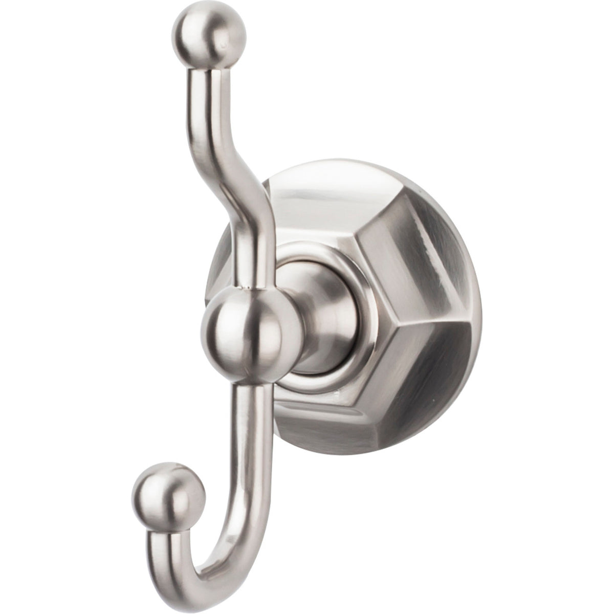Top Knobs ED2BSNB: Edwardian Bath Double Wall Hook - Brushed Satin Nickel