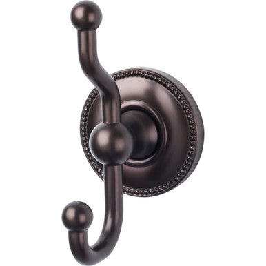 Top Knobs ED2ORBA: Edwardian Bath Double Wall Hook - Oil Rubbed Bronze