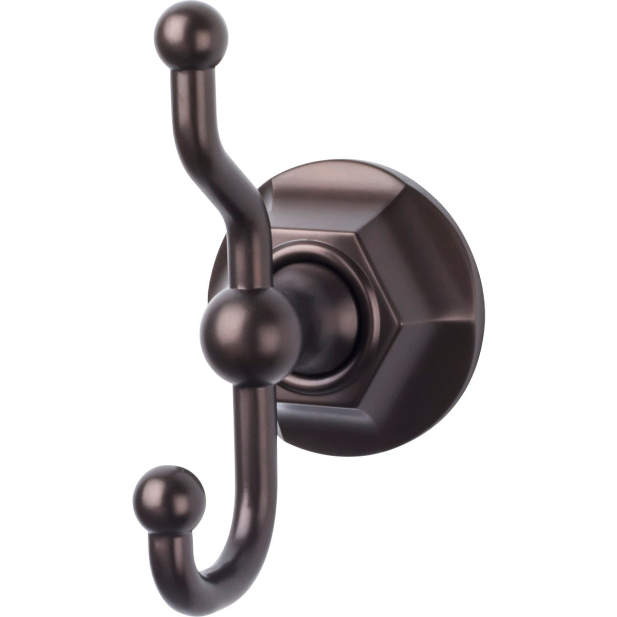 Top Knobs ED2ORBB: Edwardian Bath Double Wall Hook - Oil Rubbed Bronze
