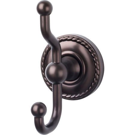 Top Knobs ED2ORBF: Edwardian Bath Double Wall Hook - Oil Rubbed Bronze