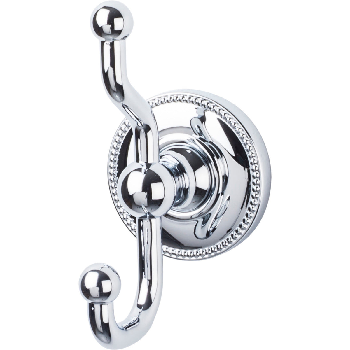Top Knobs ED2PCA: Edwardian Bath Double Wall Hook - Polished Chrome