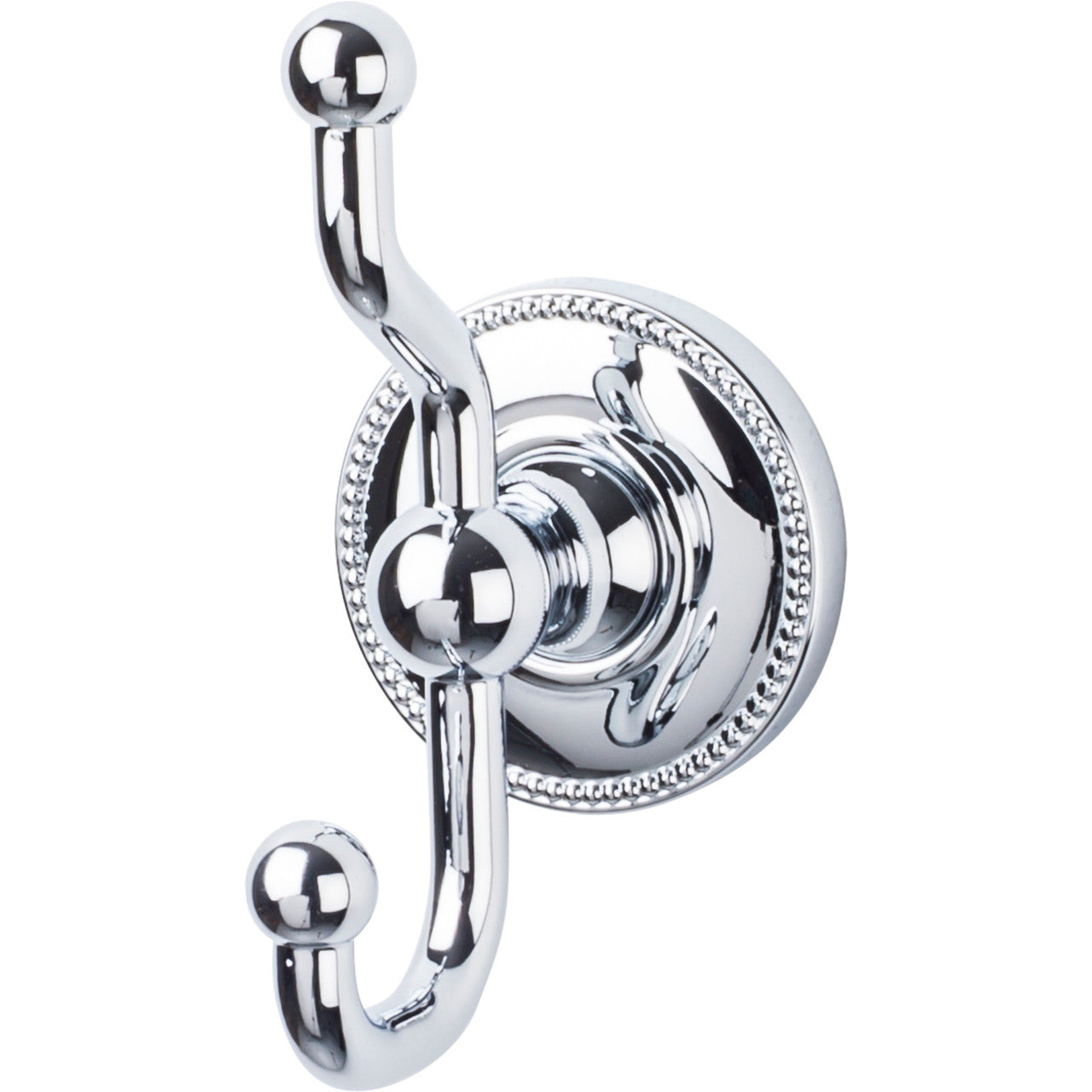 Top Knobs ED2PCA: Edwardian Bath Double Wall Hook - Polished Chrome