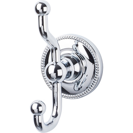 Top Knobs ED2PCA: Edwardian Bath Double Wall Hook - Polished Chrome