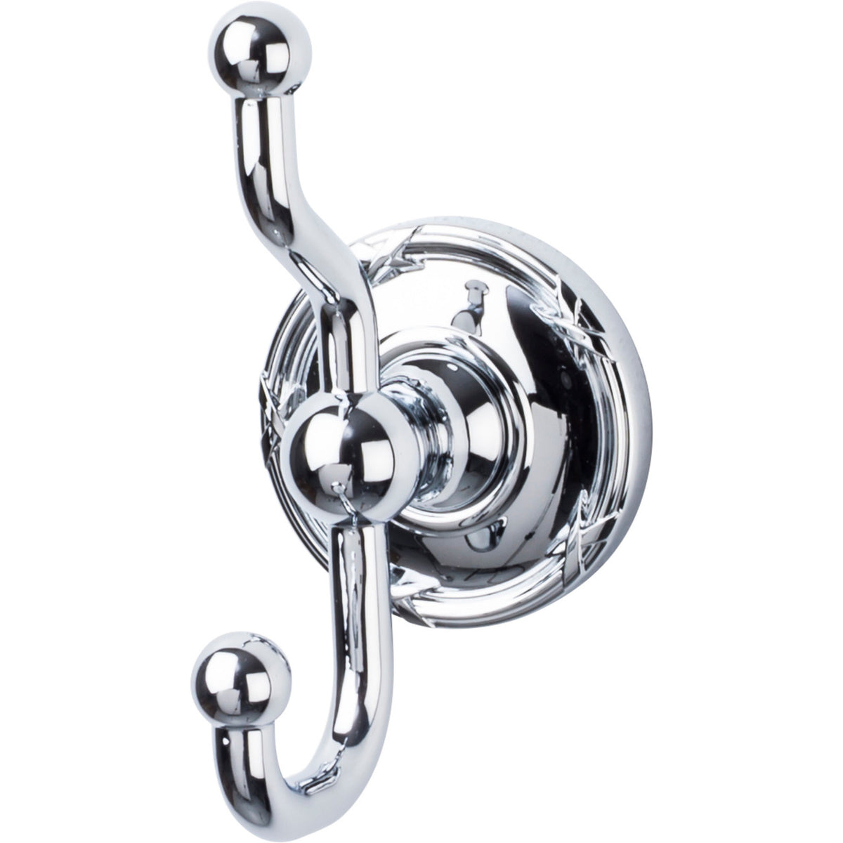 Top Knobs ED2PCE: Edwardian Bath Double Wall Hook - Polished Chrome