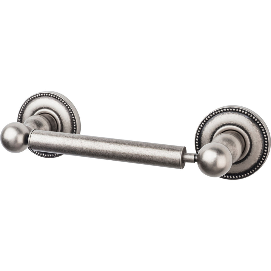 Top Knobs ED3APA: 6-3/4" cc Edwardian Bath Tissue Roll Holder - Antique Pewter