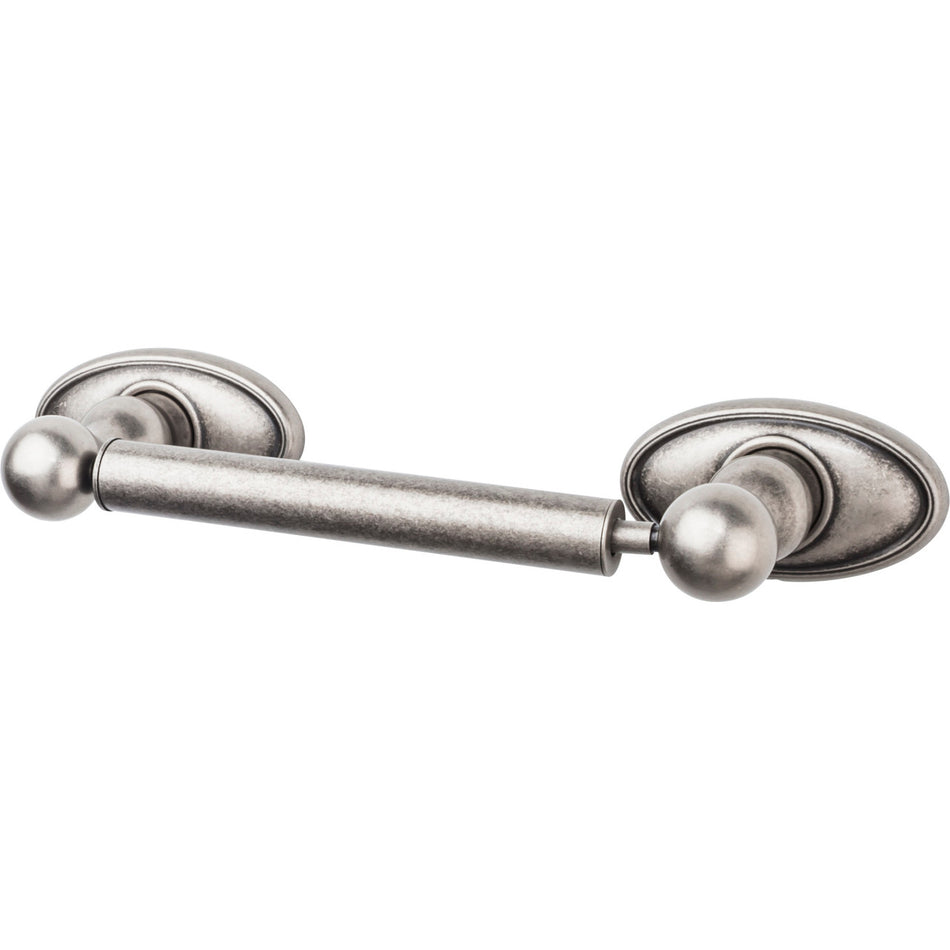 Top Knobs ED3APC: 6-3/4" cc Edwardian Bath Tissue Roll Holder - Antique Pewter