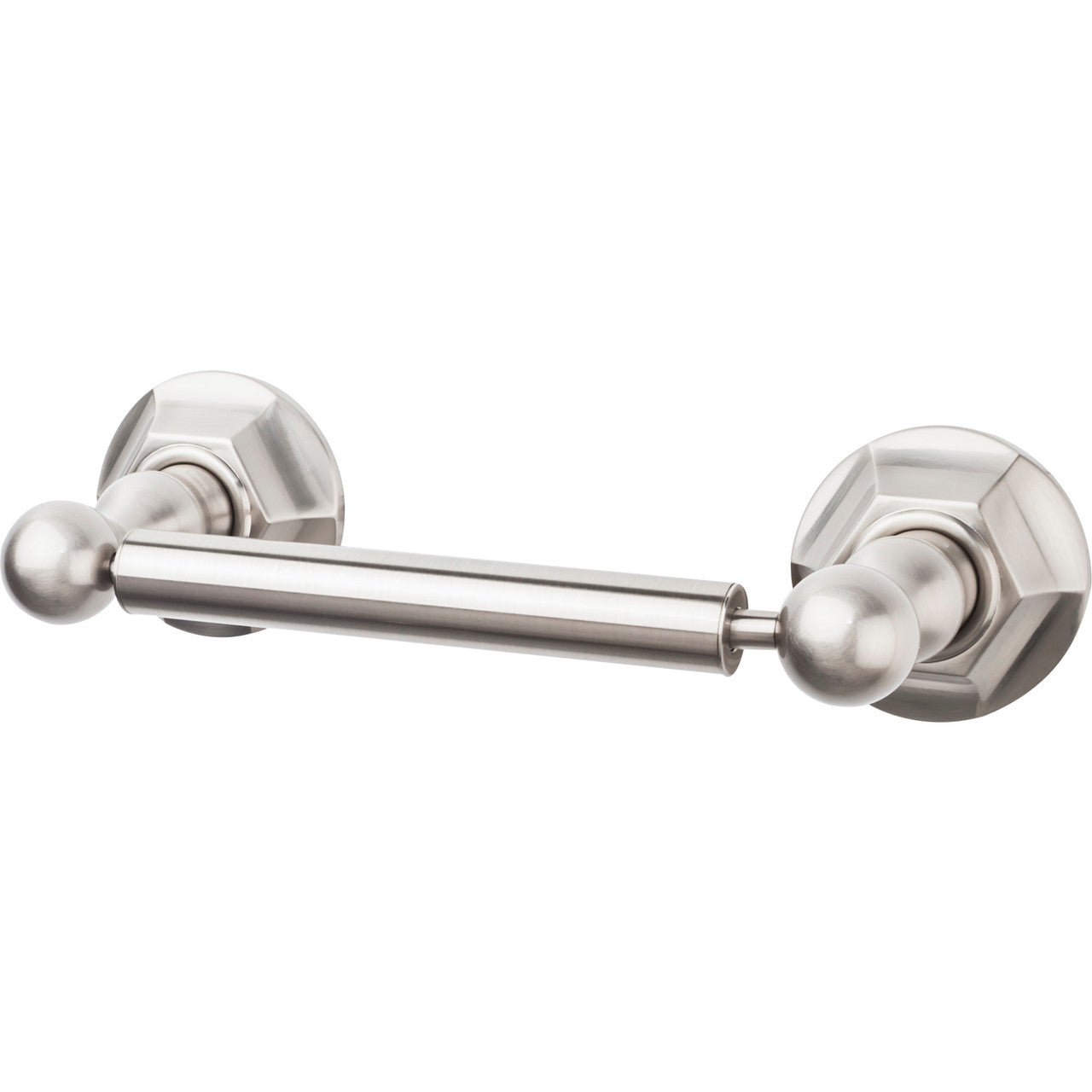 Top Knobs ED3BSNB: 6-3/4" cc Edwardian Bath Tissue Roll Holder - Brushed Satin Nickel