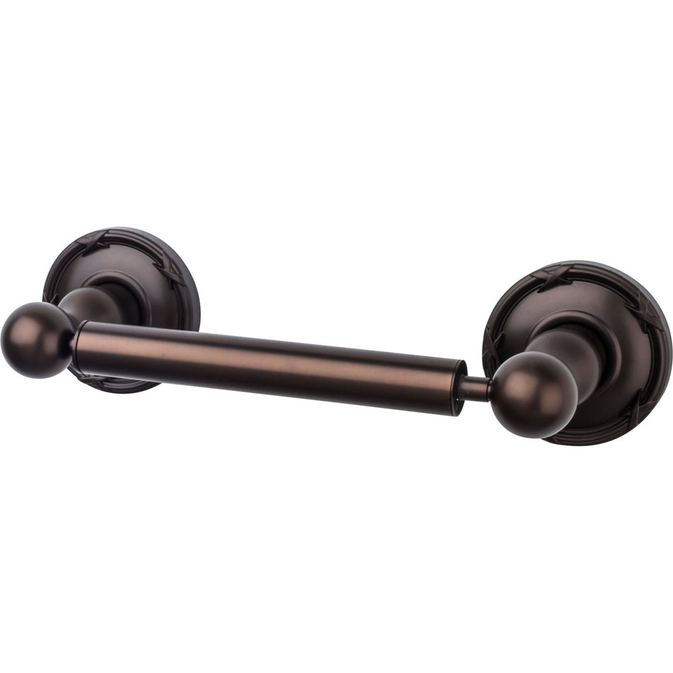Top Knobs ED3ORBE: 6-3/4" cc Edwardian Bath Tissue Roll Holder - Oil Rubbed Bronze