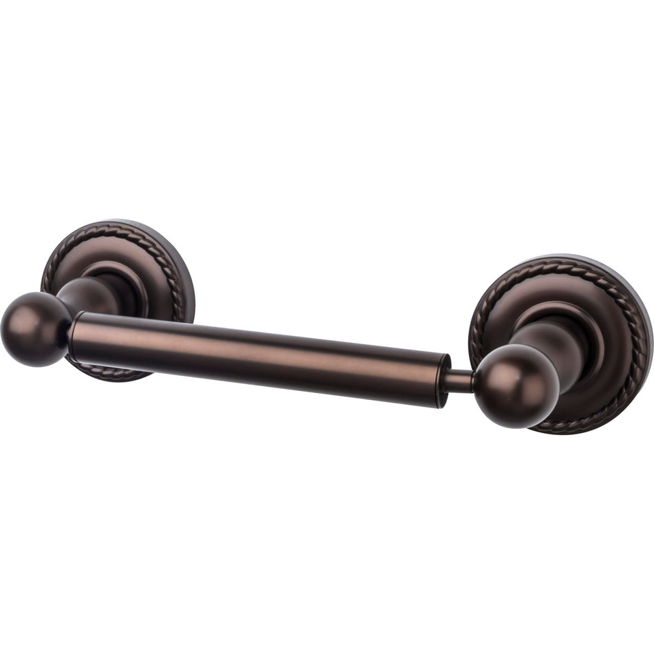 Top Knobs ED3ORBF: 6-3/4" cc Edwardian Bath Tissue Roll Holder - Oil Rubbed Bronze
