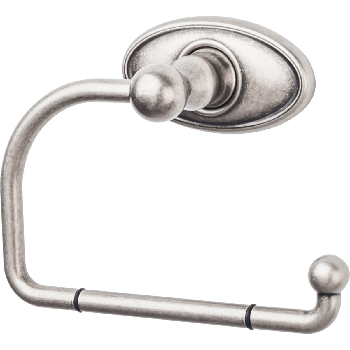 Top Knobs ED4APC: Edwardian Bath Single Arm Tissue Roll Holder - Antique Pewter