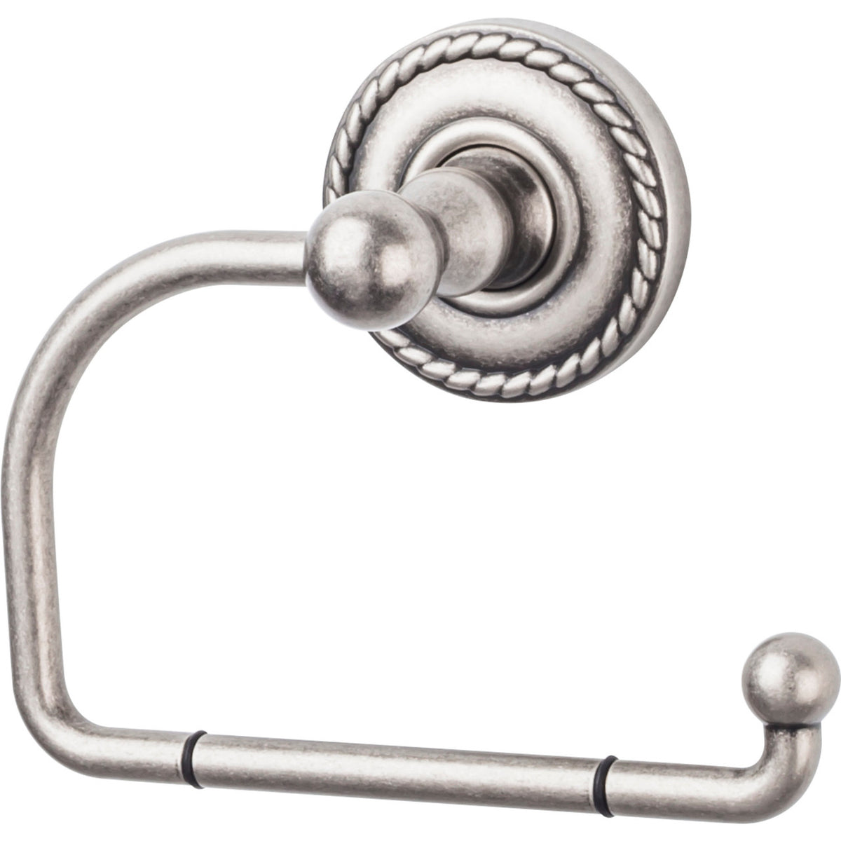 Top Knobs ED4APF: Edwardian Bath Single Arm Tissue Roll Holder - Antique Pewter