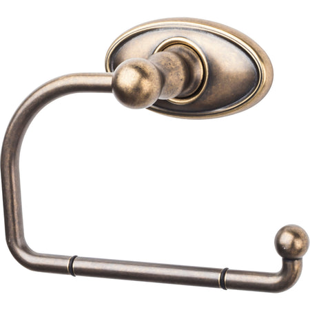 Top Knobs ED4GBZC: Edwardian Bath Single Arm Tissue Roll Holder - German Bronze
