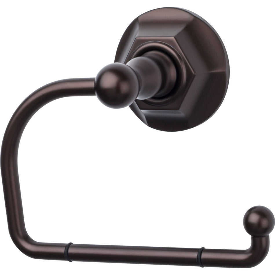 Top Knobs ED4ORBB: Edwardian Bath Single Arm Tissue Roll Holder - Oil Rubbed Bronze