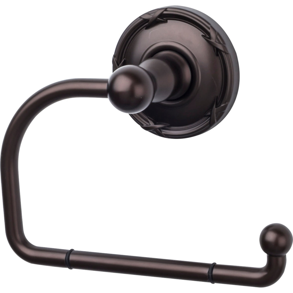 Top Knobs ED4ORBE: Edwardian Bath Single Arm Tissue Roll Holder - Oil Rubbed Bronze