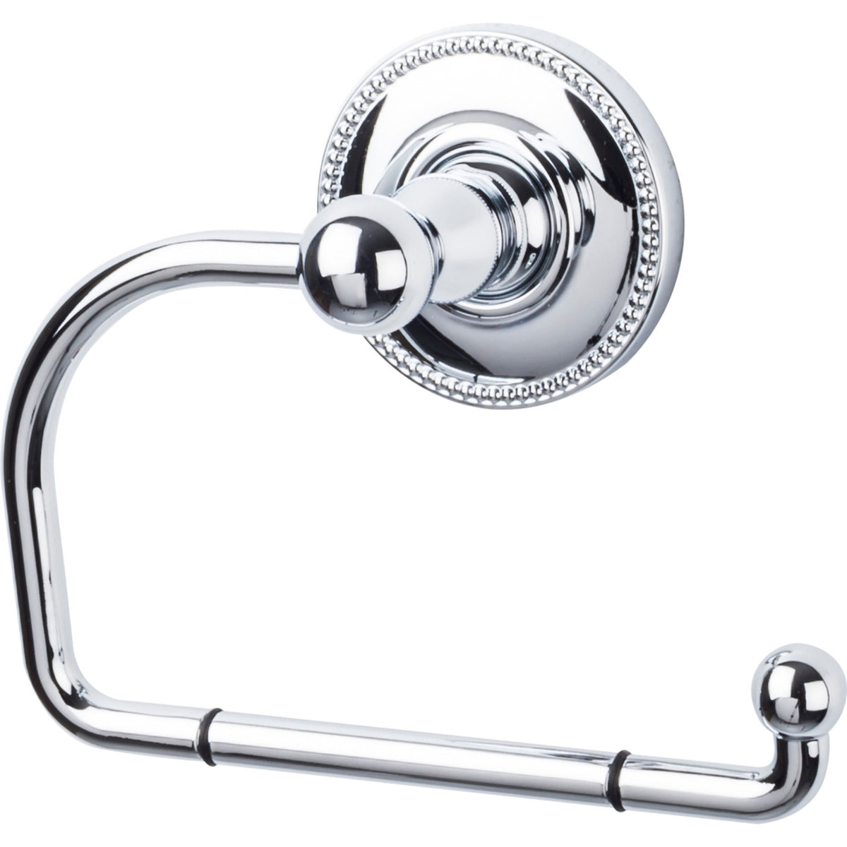 Top Knobs ED4PCA: Edwardian Bath Single Arm Tissue Roll Holder - Polished Chrome