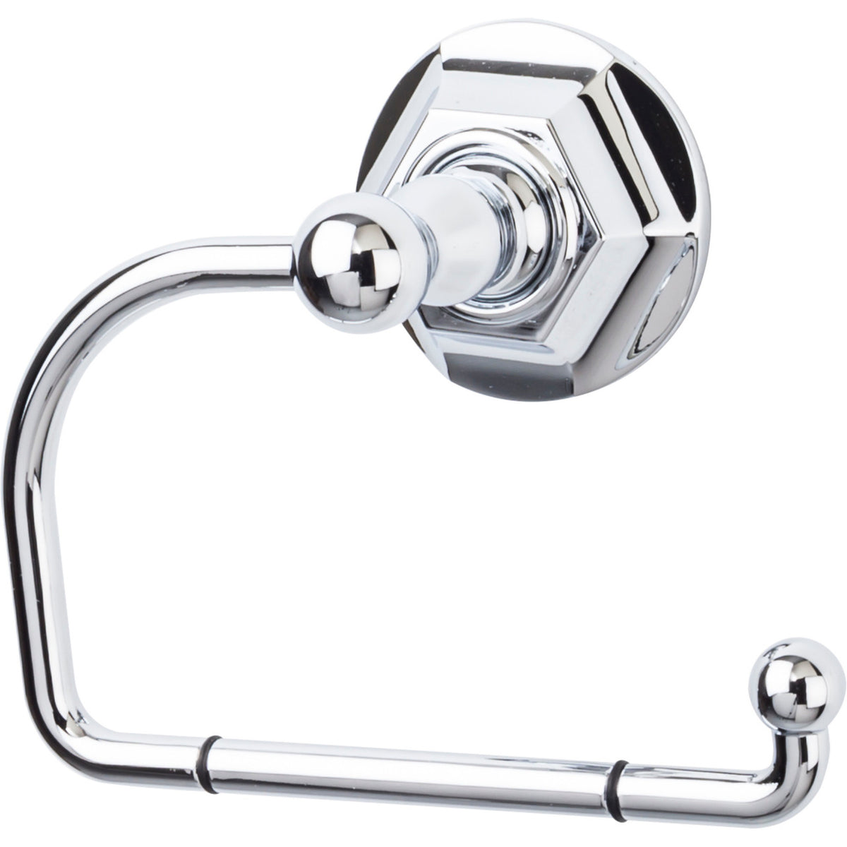 Top Knobs ED4PCB: Edwardian Bath Single Arm Tissue Roll Holder - Polished Chrome