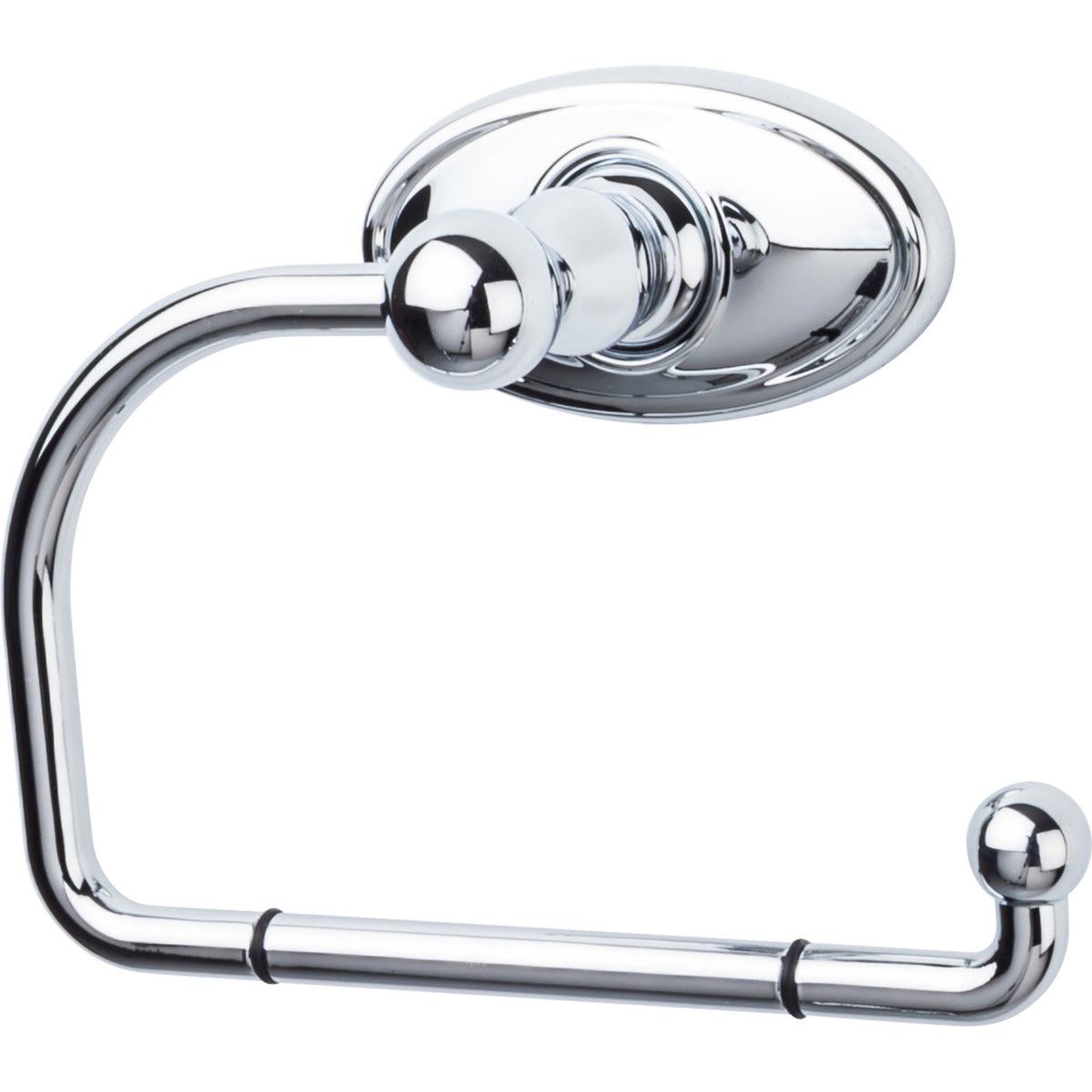 Top Knobs ED4PCC: Edwardian Bath Single Arm Tissue Roll Holder - Polished Chrome