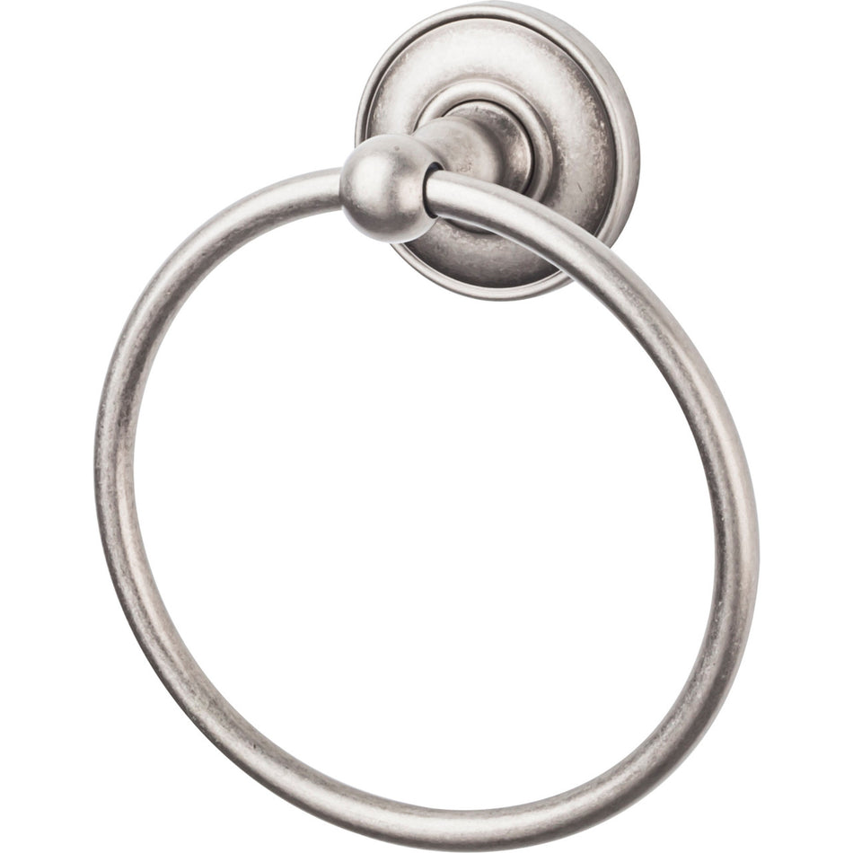 Top Knobs ED5APD: Edwardian Bath Towel Ring - Antique Pewter