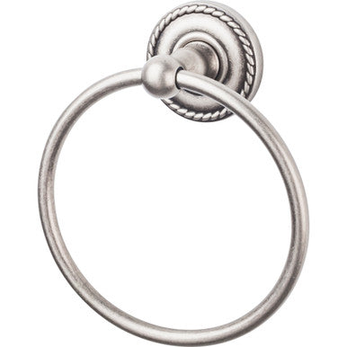 Top Knobs ED5APF: Edwardian Bath Towel Ring - Antique Pewter