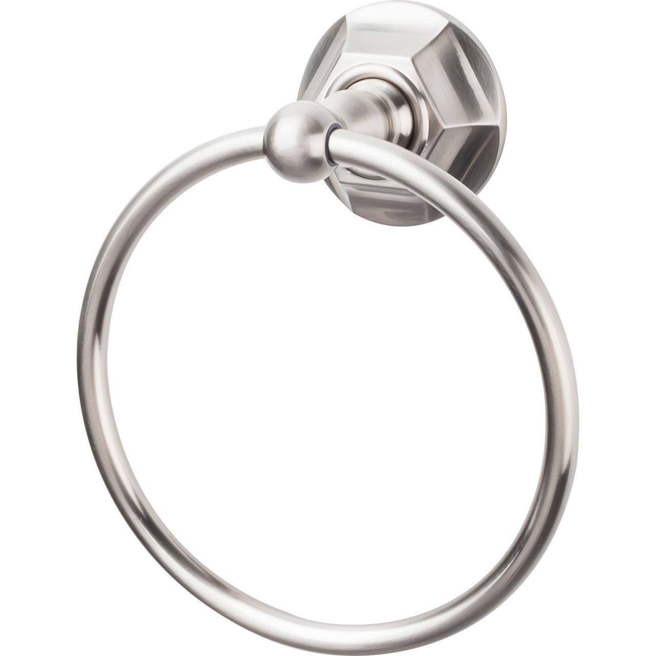 Top Knobs ED5BSNB: Edwardian Bath Towel Ring - Brushed Satin Nickel