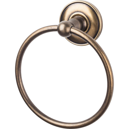 Top Knobs ED5GBZD: Edwardian Bath Towel Ring - German Bronze