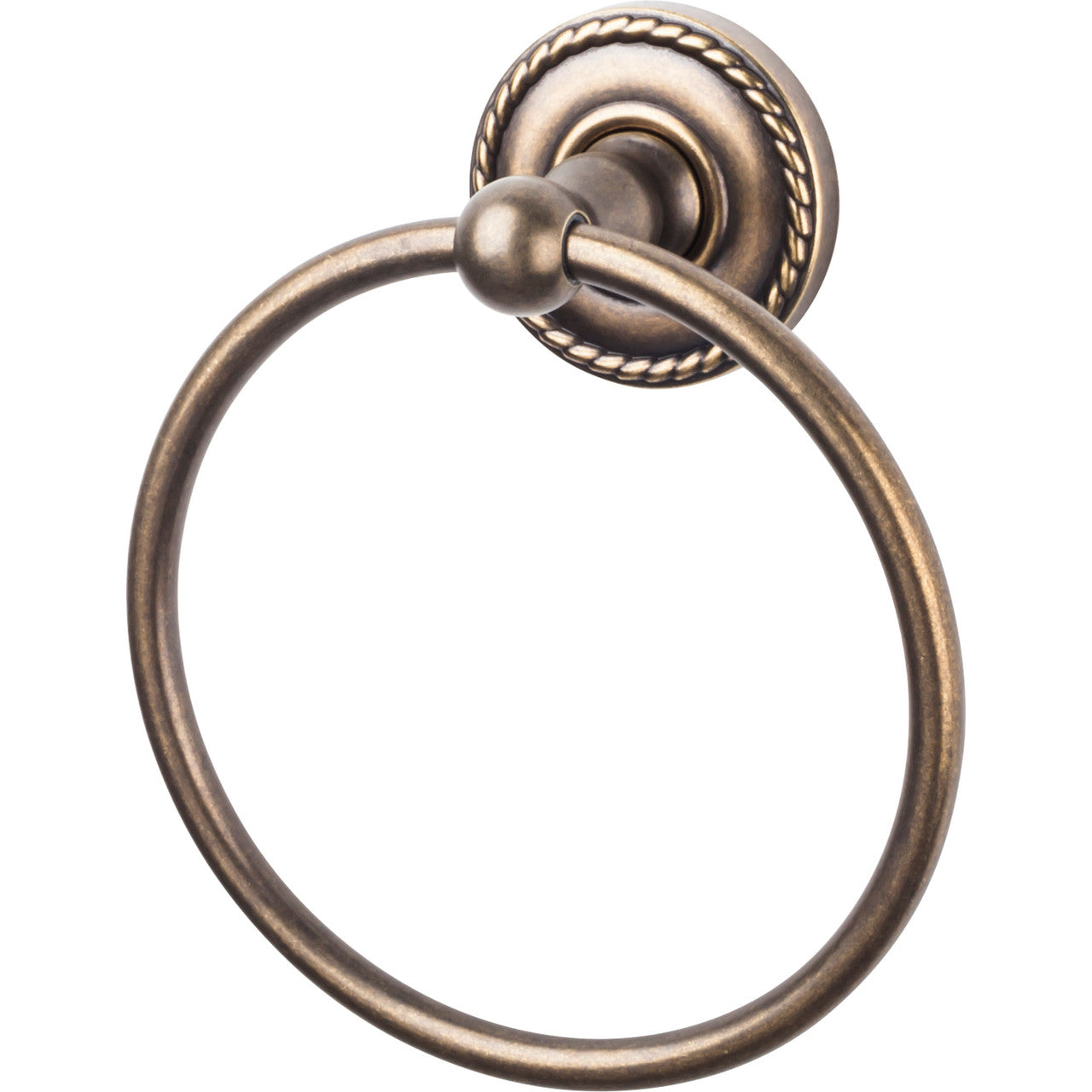 Top Knobs ED5GBZF: Edwardian Bath Towel Ring - German Bronze