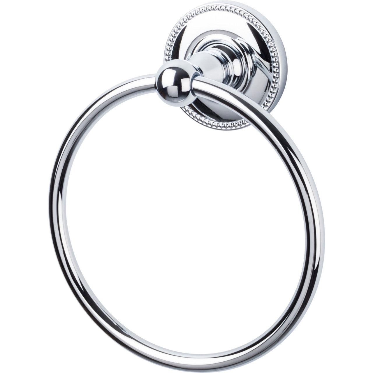 Top Knobs ED5PCA: Edwardian Bath Towel Ring - Polished Chrome