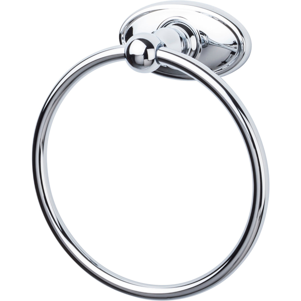 Top Knobs ED5PCC: Edwardian Bath Towel Ring - Polished Chrome