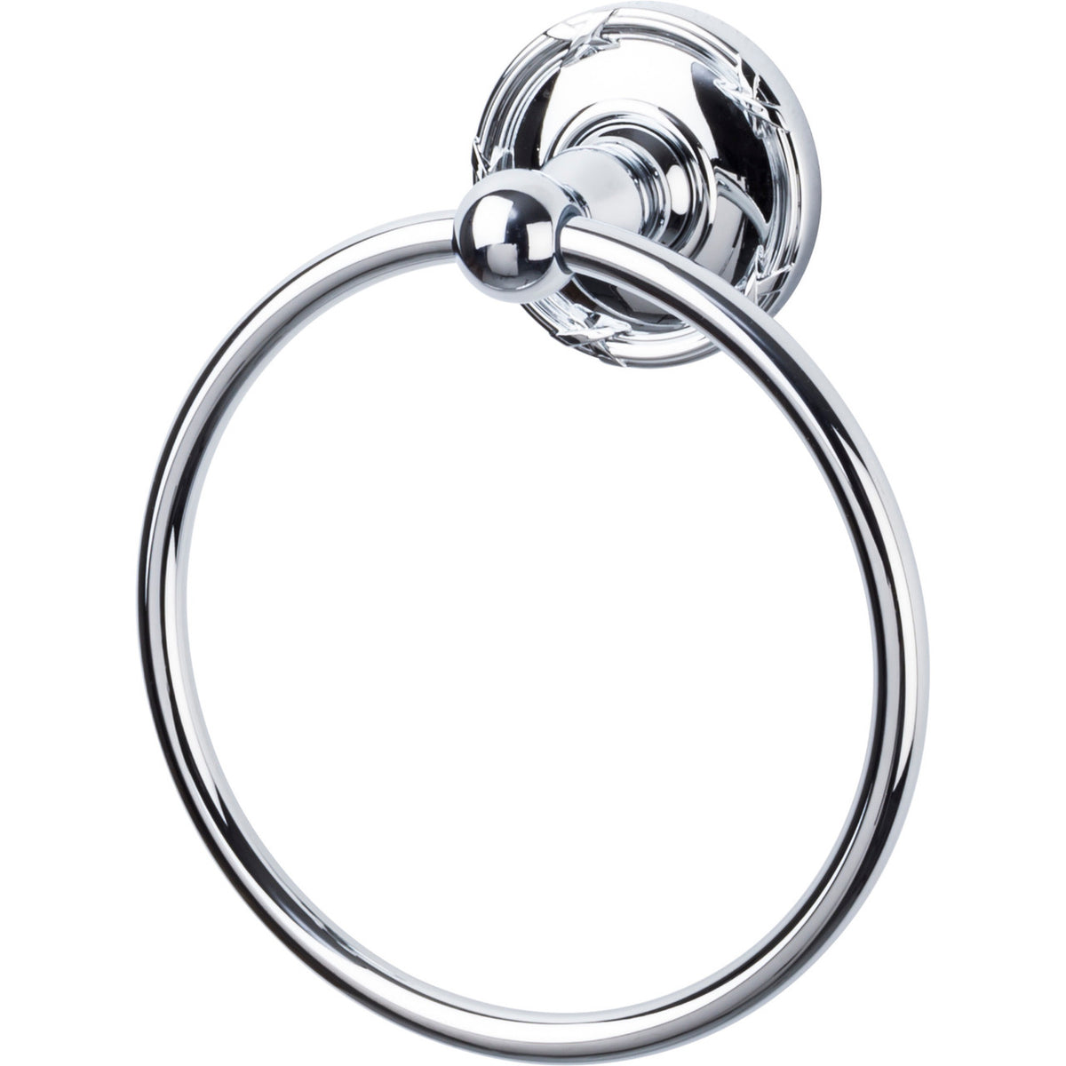 Top Knobs ED5PCE: Edwardian Bath Towel Ring - Polished Chrome