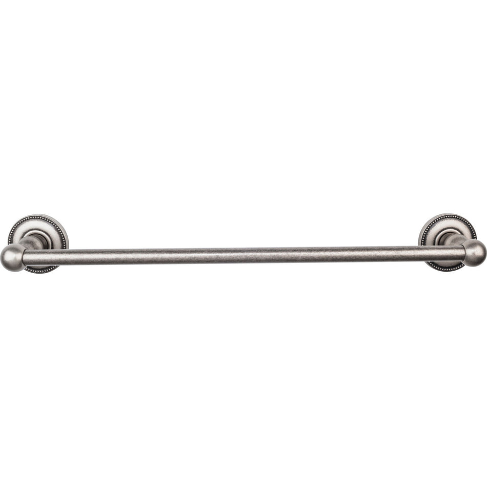 Top Knobs ED6APA: 18" cc Edwardian Bath Single Towel Bar - Antique Pewter