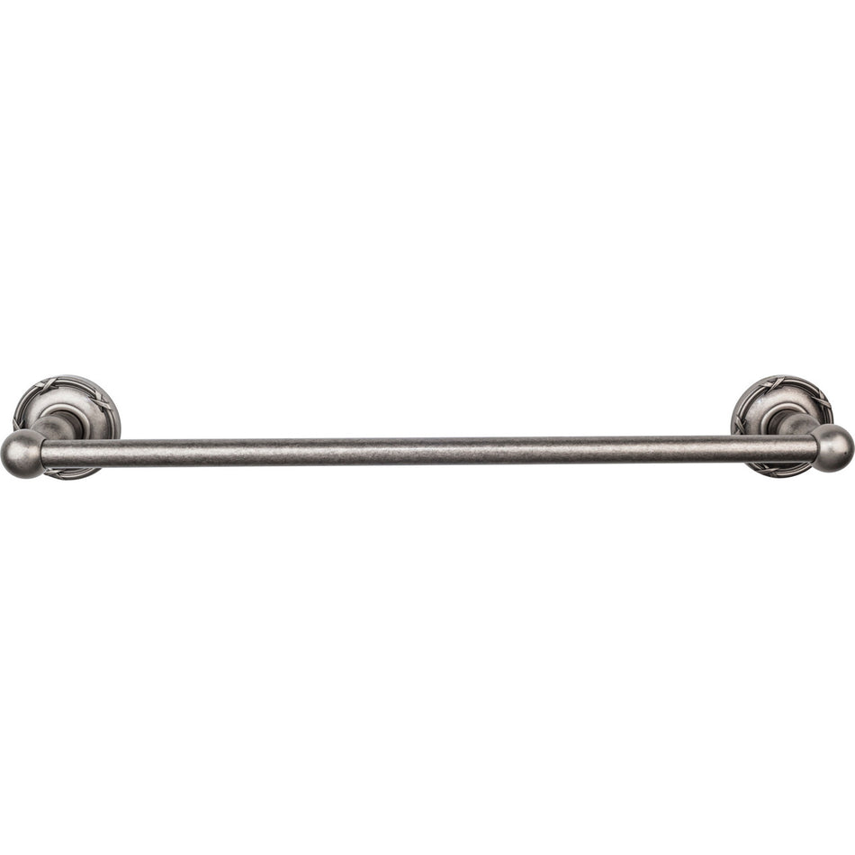 Top Knobs ED6APE: 18" cc Edwardian Bath Single Towel Bar - Antique Pewter