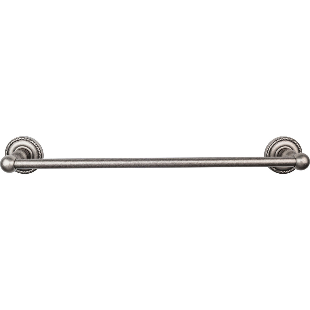 Top Knobs ED6APF: 18" cc Edwardian Bath Single Towel Bar - Antique Pewter