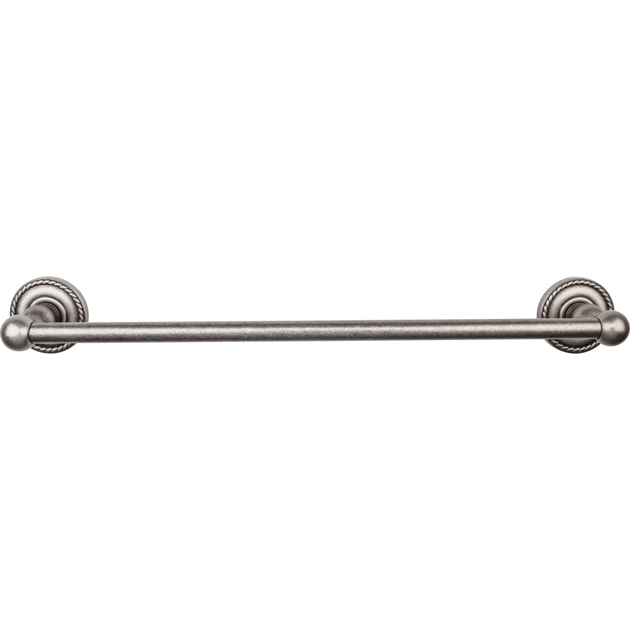 Top Knobs ED6APF: 18" cc Edwardian Bath Single Towel Bar - Antique Pewter