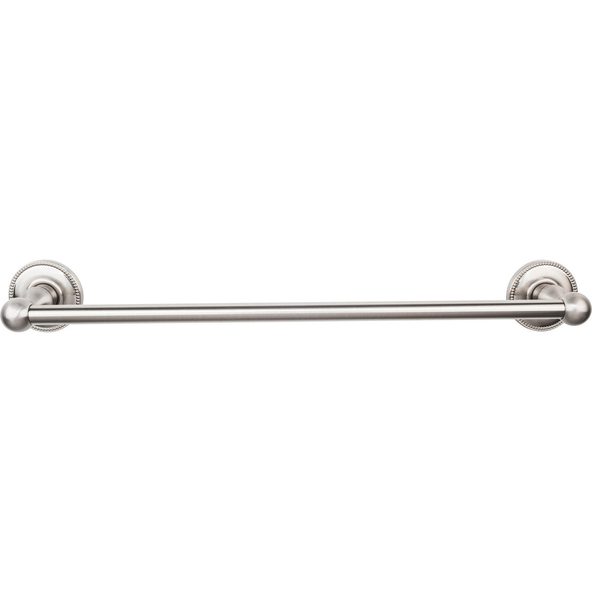 Top Knobs ED6BSNA: 18" cc Edwardian Bath Single Towel Bar - Brushed Satin Nickel