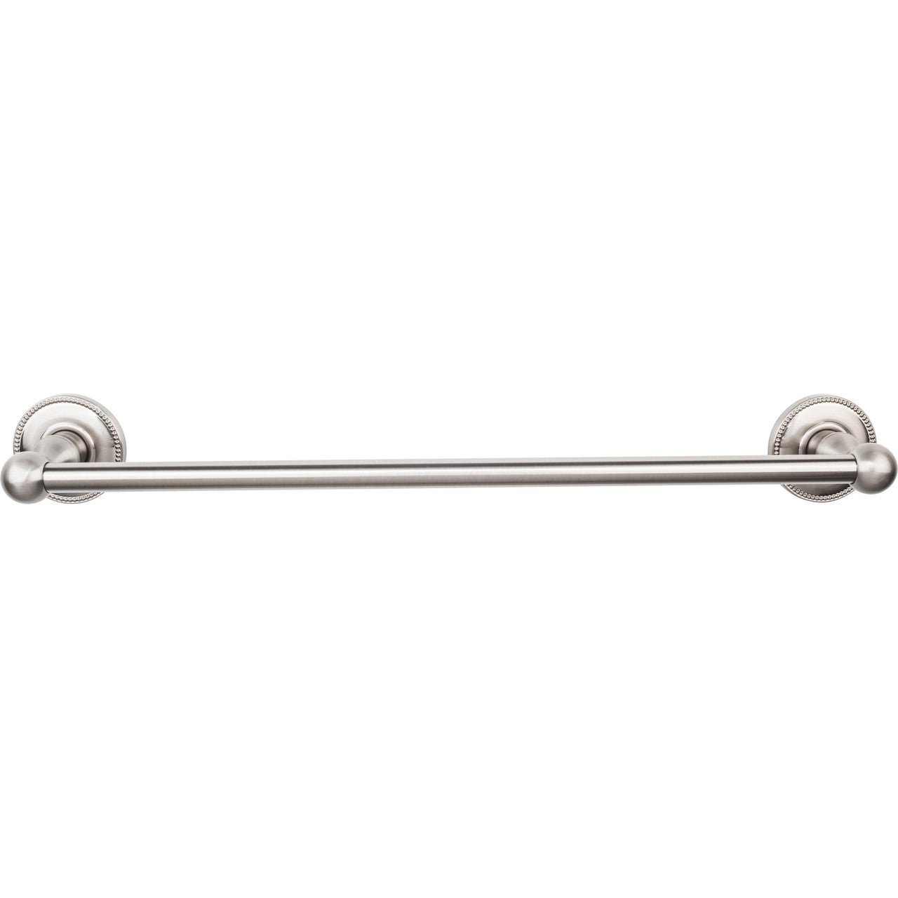 Top Knobs ED6BSNA: 18" cc Edwardian Bath Single Towel Bar - Brushed Satin Nickel