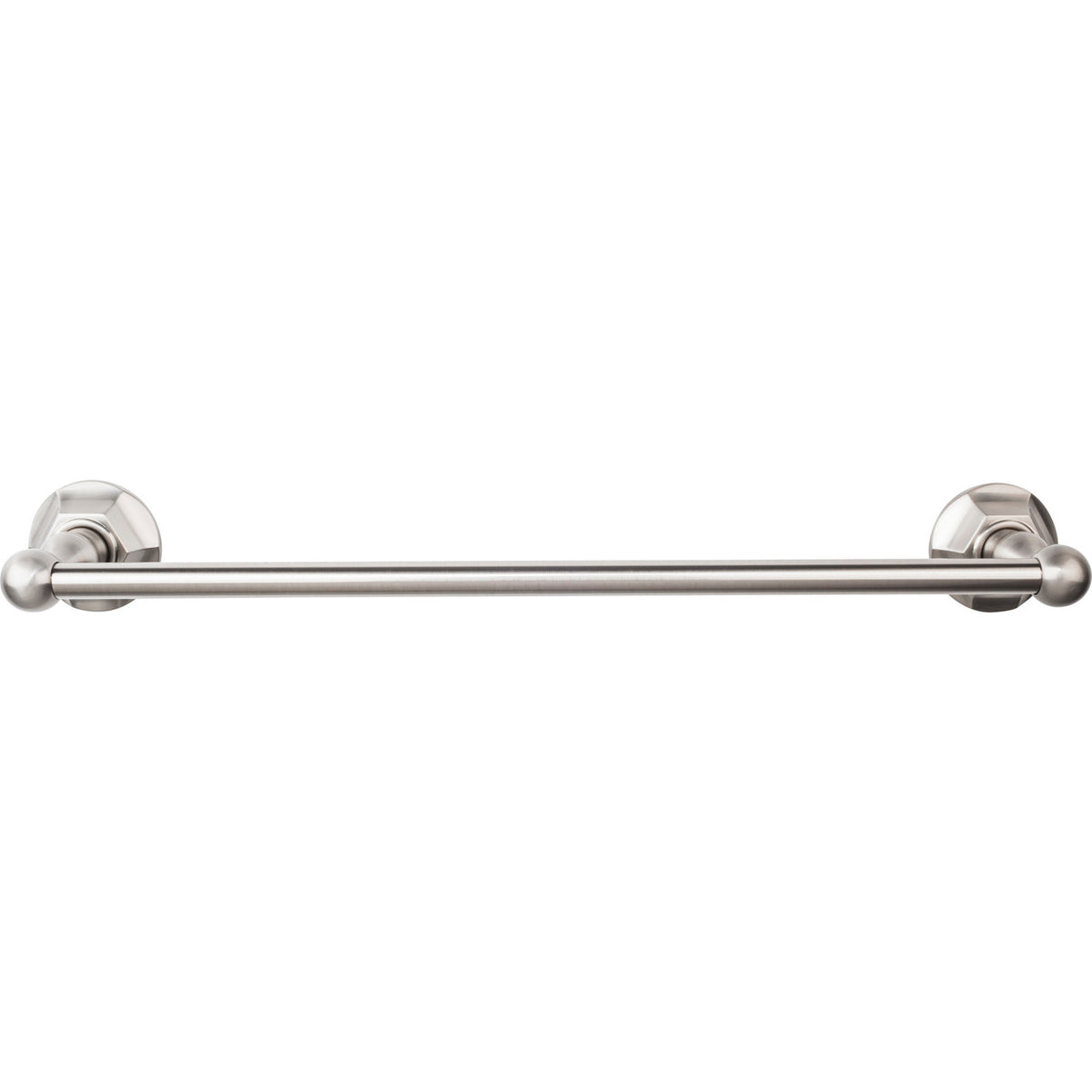 Top Knobs ED6BSNB: 18" cc Edwardian Bath Single Towel Bar - Brushed Satin Nickel