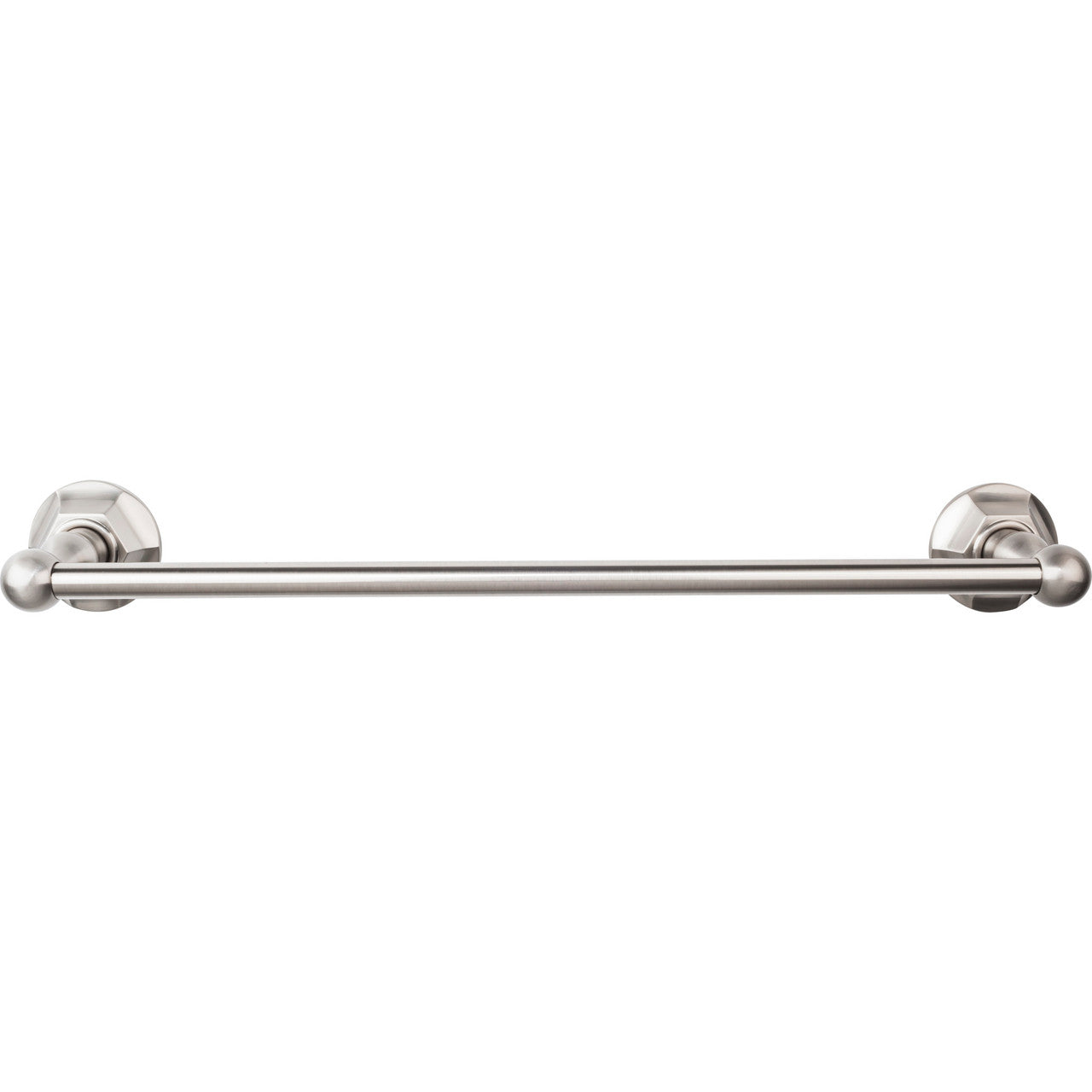 Top Knobs ED6BSNB: 18" cc Edwardian Bath Single Towel Bar - Brushed Satin Nickel