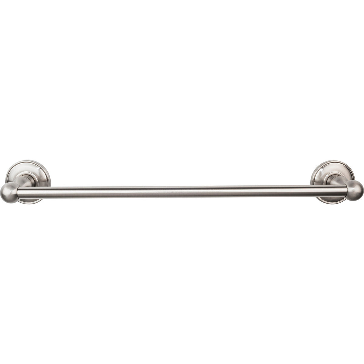 Top Knobs ED6BSND: 18" cc Edwardian Bath Single Towel Bar - Brushed Satin Nickel