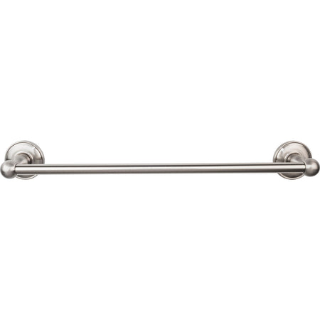 Top Knobs ED6BSND: 18" cc Edwardian Bath Single Towel Bar - Brushed Satin Nickel