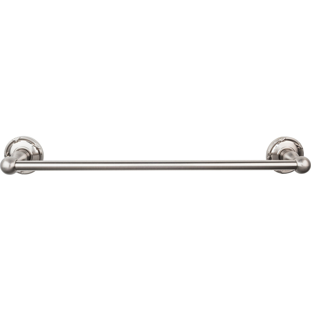 Top Knobs ED6BSNE: 18" cc Edwardian Bath Single Towel Bar - Brushed Satin Nickel
