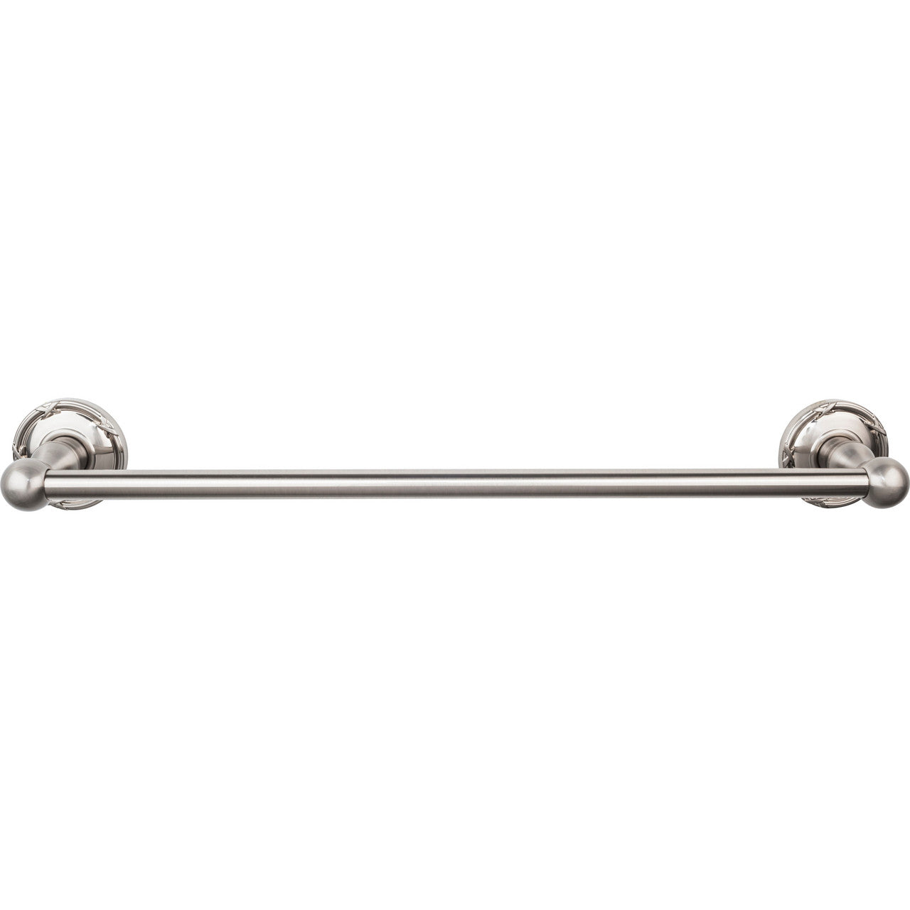 Top Knobs ED6BSNE: 18" cc Edwardian Bath Single Towel Bar - Brushed Satin Nickel