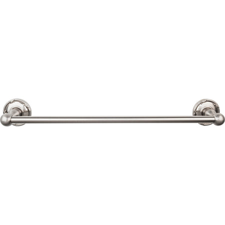 Top Knobs ED6BSNE: 18" cc Edwardian Bath Single Towel Bar - Brushed Satin Nickel