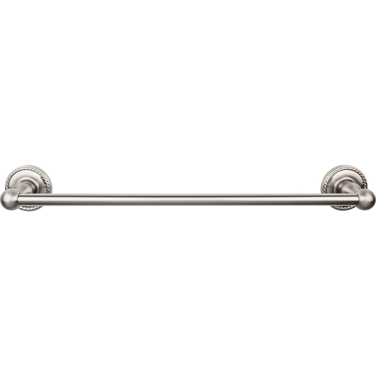 Top Knobs ED6BSNF: 18" cc Edwardian Bath Single Towel Bar - Brushed Satin Nickel