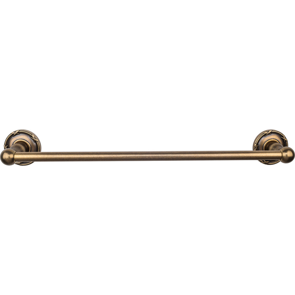Top Knobs ED6GBZE: 18" cc Edwardian Bath Single Towel Bar - German Bronze