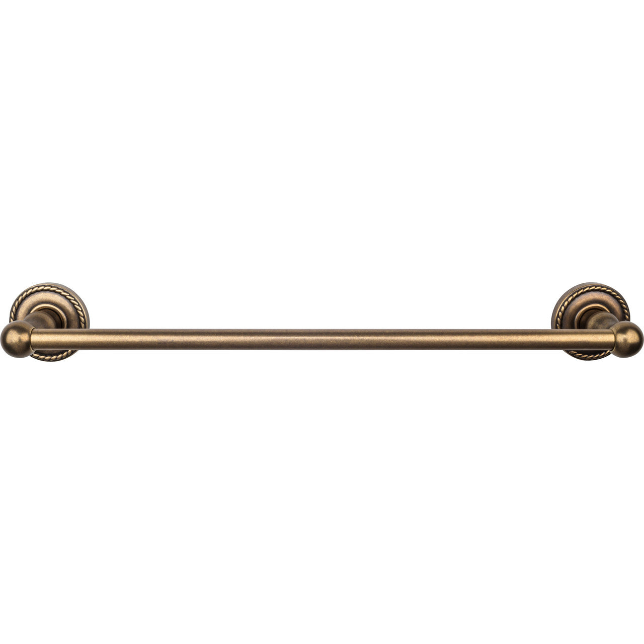 Top Knobs ED6GBZF: 18" cc Edwardian Bath Single Towel Bar - German Bronze