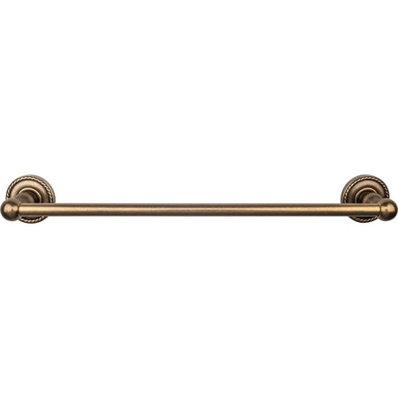 Top Knobs ED6GBZF: 18" cc Edwardian Bath Single Towel Bar - German Bronze