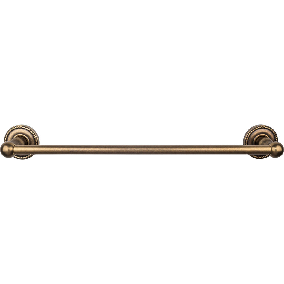 Top Knobs ED6GBZF: 18" cc Edwardian Bath Single Towel Bar - German Bronze