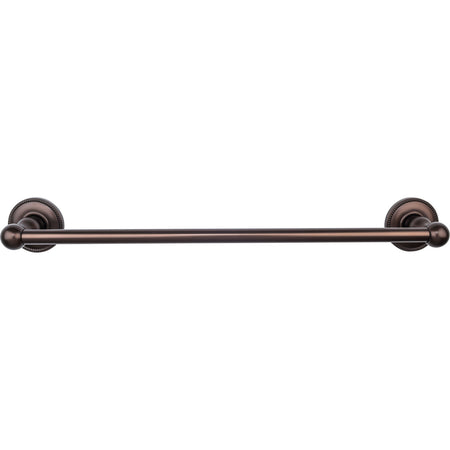 Top Knobs ED6ORBA: 18" cc Edwardian Bath Single Towel Bar - Oil Rubbed Bronze